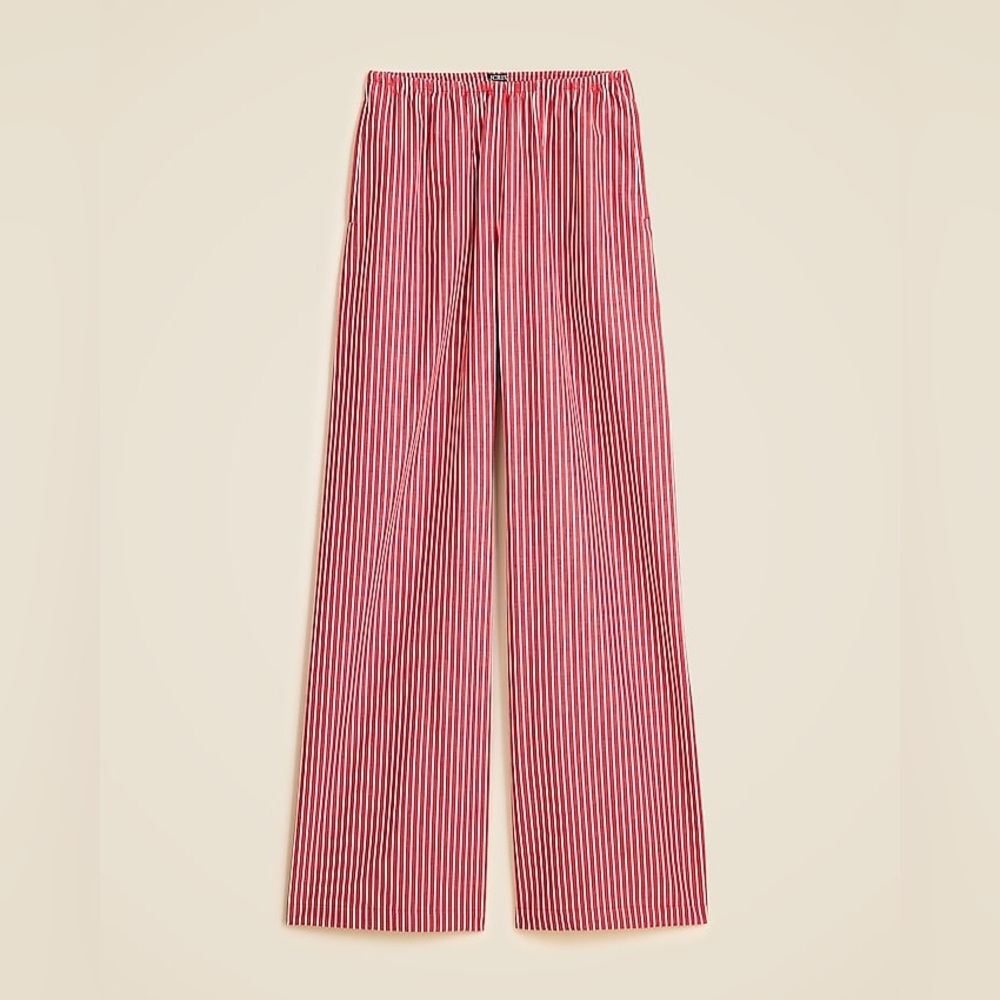 NWT J.Crew red & white pants